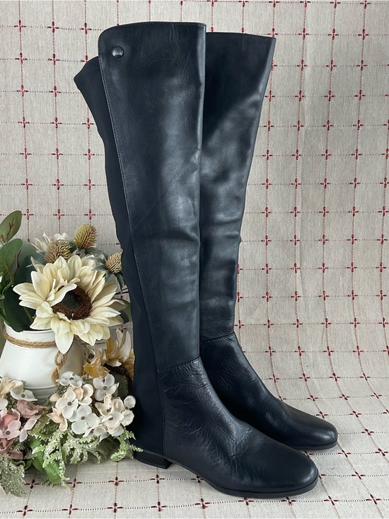 Vince Camuto Shoes - Vince Camuto “Karita” Over The Knee Riding Boots Women's Sz 5.5 Black Leather